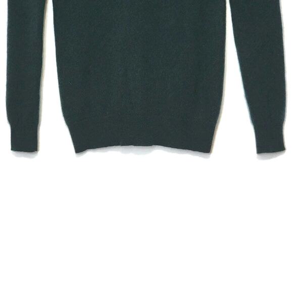 C By Bloomingdales Cashmere Long Sleeve Turtleneck Green Sweater Size XS - Picture 4 of 10